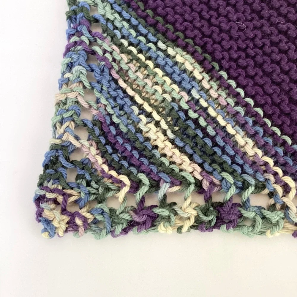 Baby Washcloths Hand Crafted Cotton Pink Purple Shower Gift Bath Essentials